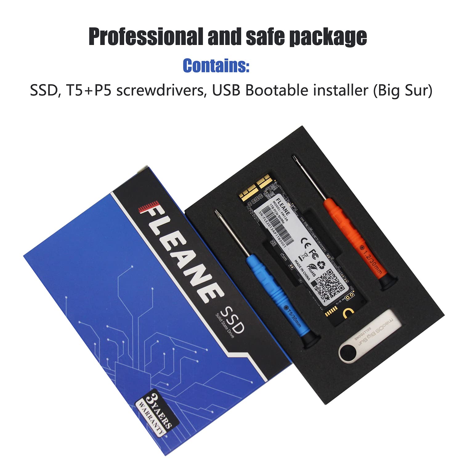 Amazon.com: FLEANE FM13A 256GB NVME SSD with DIY Tools for MacBook